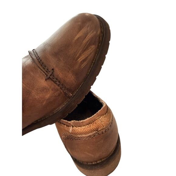 Men\'s 10.5 Bed-Stu Repeal Cap Toe Distressed Leather Derby Shoe Brown Tan main image 2